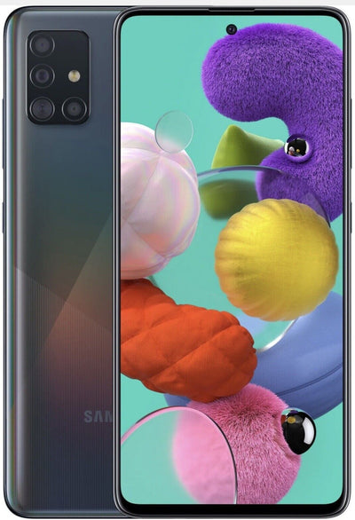 Samsung Galaxy A51 SM-A515F/DSN - 128GB  Prism Crush Black Ohne Simlock Sehr Gut