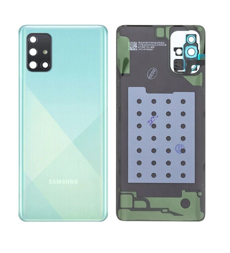 Samsung Galaxy A71 Original SM-A715F Backcover Akkudeckel Crush Blau NEU