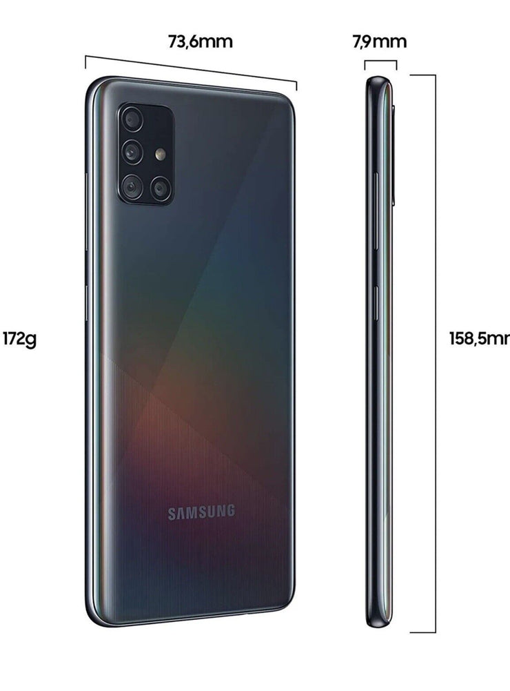 Samsung Galaxy A51 SM-A515F/DSN - 128GB - Prism Crush Black (Ohne Simlock)